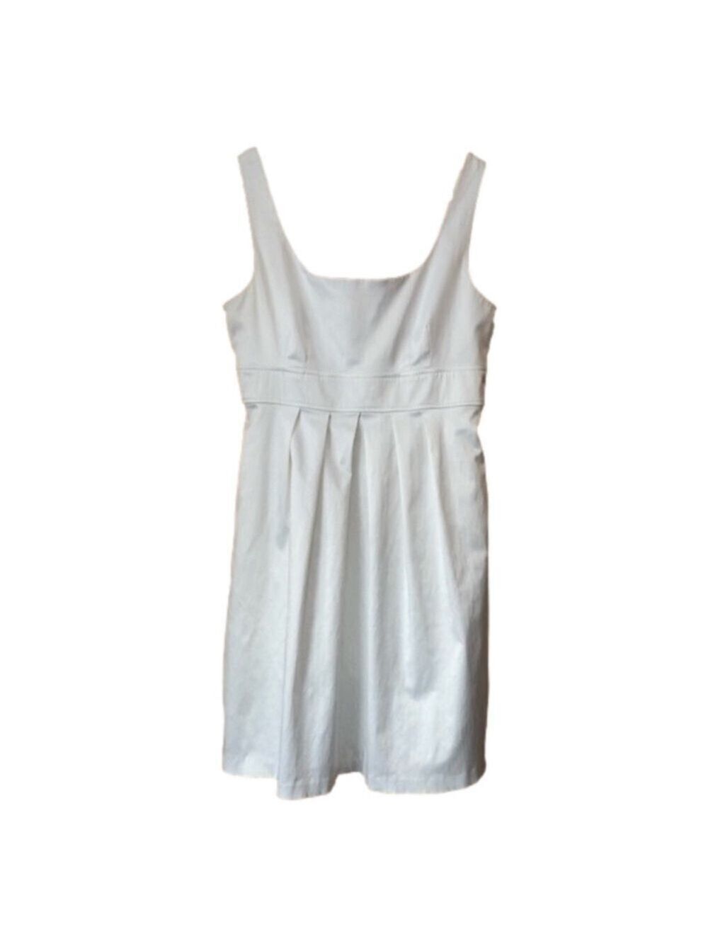 A. Byer white pleated waist sleeveless tank dress Jr size 11